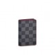 Louis Vuitton POCKET ORGANISER Damier Graphite Red High