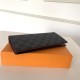 Louis Vuitton BRAZZA WALLET Damier Graphite Red High