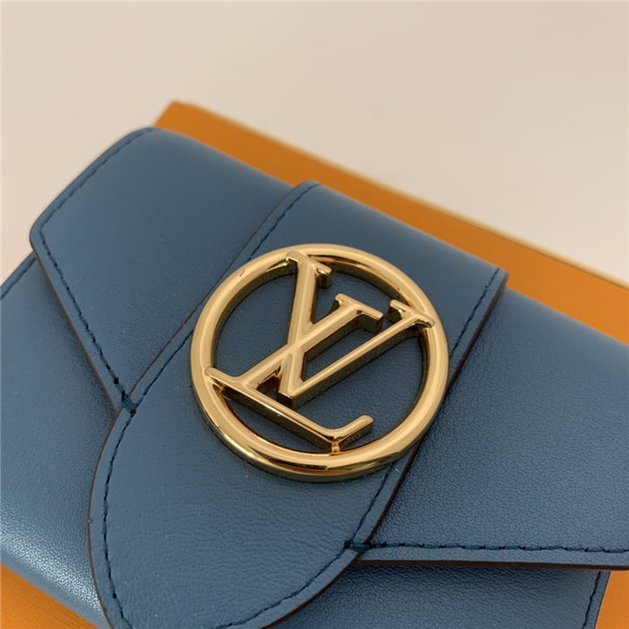 Louis Vuitton LV PONT 9 COMPACT WALLET Blue High