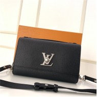 Louis Vuitton LOCKME CLUTCH Black High