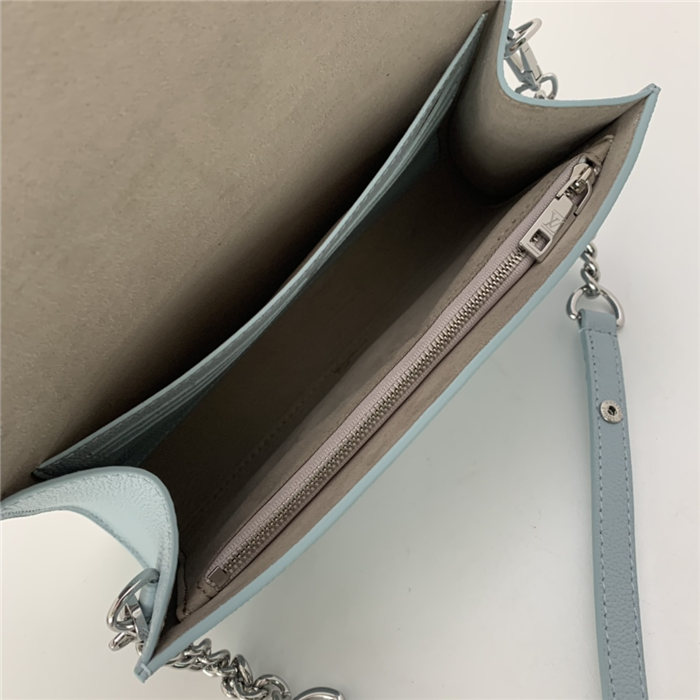 Louis Vuitton LOCKME CLUTCH Blue High