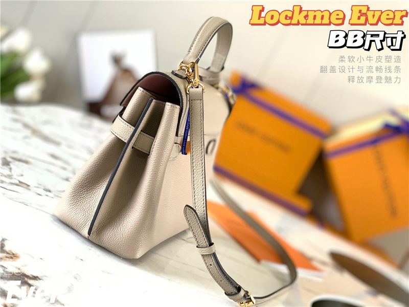 Louis Vuitton LOCKME EVER BB Grey High