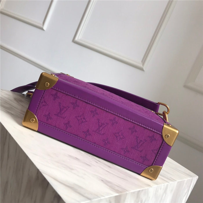 Louis Vuitton SOFT TRUNK Monogram Denim Purple High