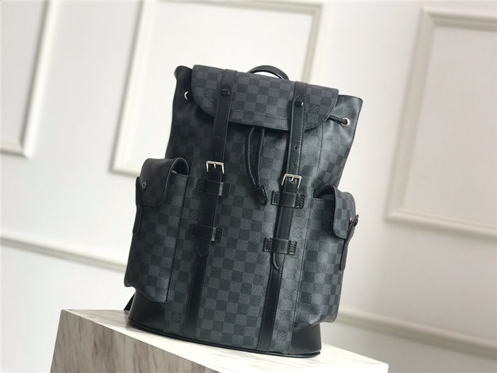 Louis Vuitton CHRISTOPHER PM Damier Graphite High