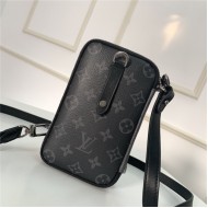 Louis Vuitton DOUBLE PHONE POUCH Monogram Eclipse & Reverse High