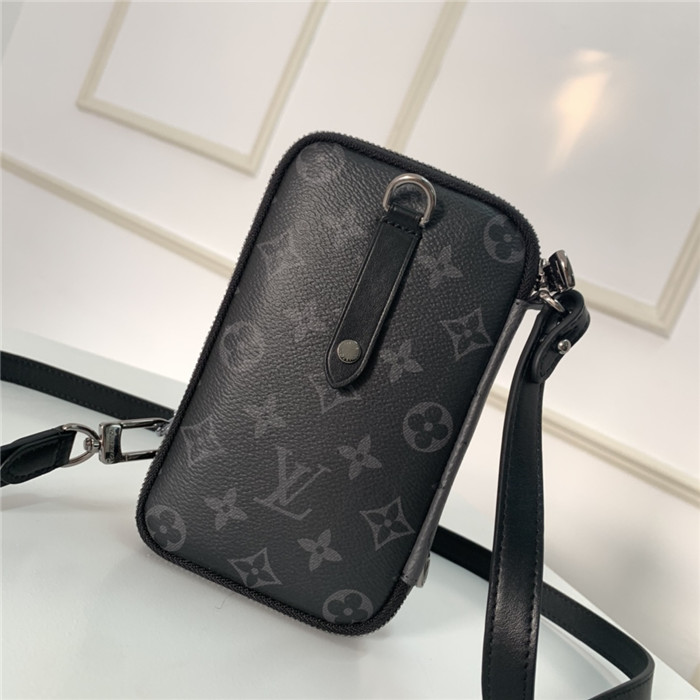 Louis Vuitton DOUBLE PHONE POUCH Monogram Eclipse & Reverse High