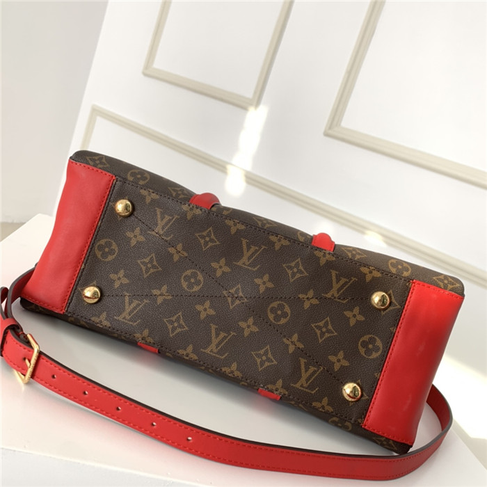 Louis Vuitton Soufflot MM Bag Monogram Canvas Red High