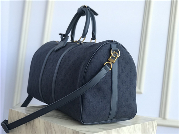 Louis Vuitton KEEPALL BANDOULIÈRE 50 Denim Navy High