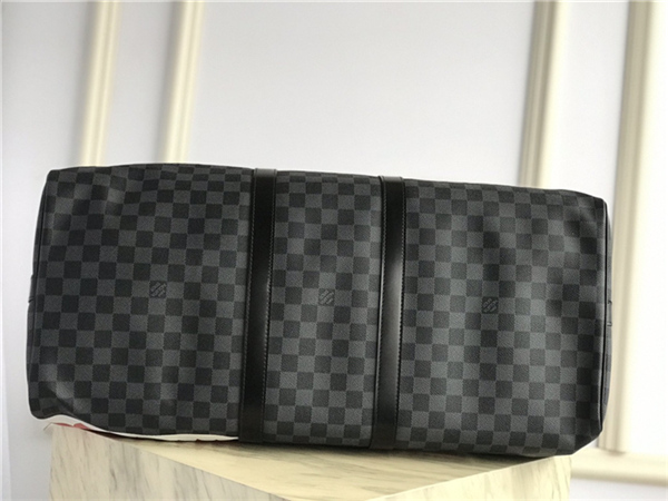 Louis Vuitton KEEPALL BANDOULIÈRE 55 Damier Graphite Shark High