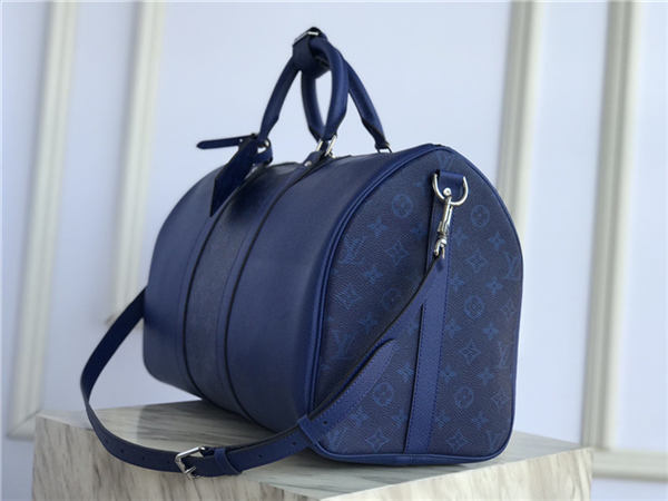 Louis Vuitton KEEPALL BANDOULIÈRE 45 Taiga Blue High