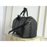 Louis Vuitton KEEPALL BANDOULIÈRE 45 Taiga Black High