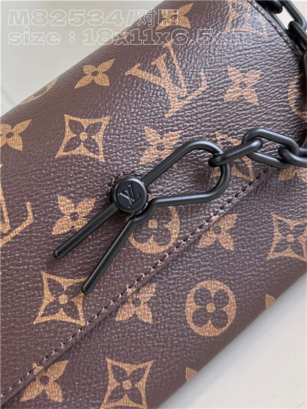 Louis Vuitton Steamer Wearable Wallet Monogram Macassar coated canvas M82534 High