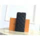 Louis Vuitton ZIPPY WALLET VERTICAL Taurillon Embossed Black High