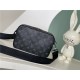 Louis Vuitton Alpha Messenger Taiga cowhide leather and Monogram coated canvas M46955 High