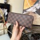 Louis Vuitton CLÉMENCE WALLET Damier Ebene N60534 High