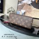 Louis Vuitton CLÉMENCE WALLET Monogram Fuchsia-Lining M60742 High