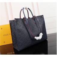 Louis Vuitton GM Onthego Bag Monogram Empreinte Navy