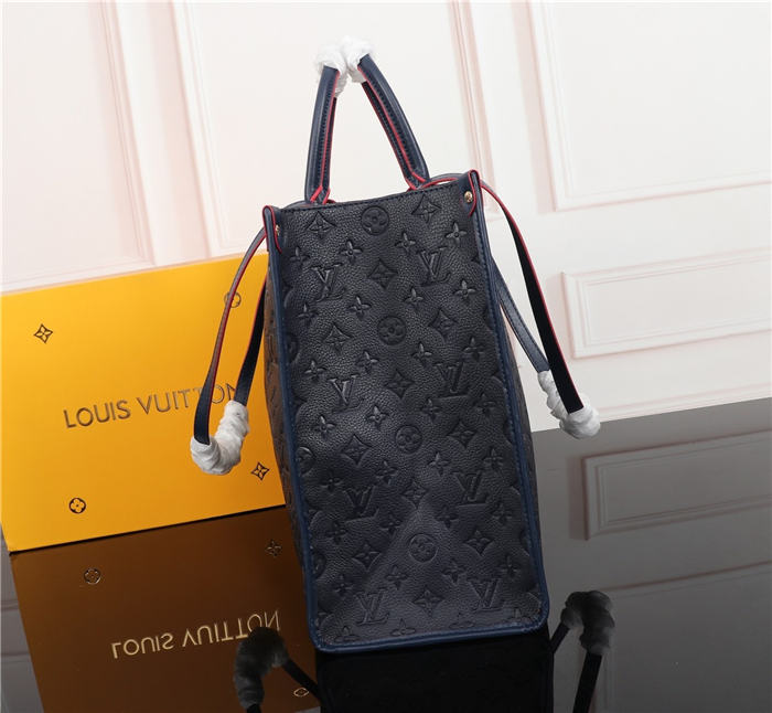 Louis Vuitton GM Onthego Bag Monogram Empreinte Navy