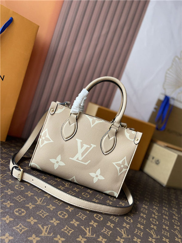 Louis Vuitton ONTHEGO PM Greige M45654 Mid