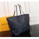 Louis Vuitton Neverfull MM Bag Navy Monogram Mid