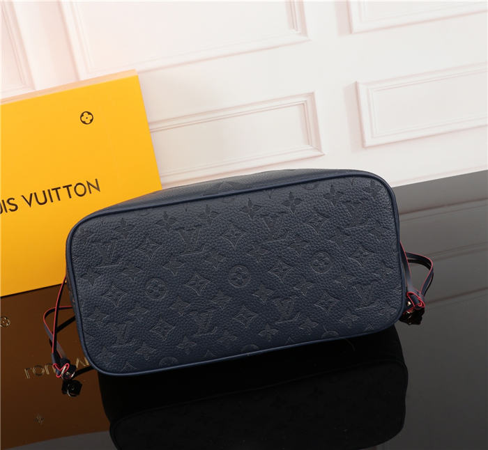 Louis Vuitton Neverfull MM Bag Navy Monogram Mid