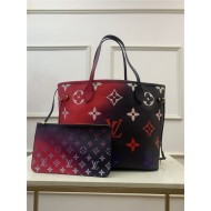 Louis Vuitton NEVERFULL MM Monogram coated canvas Midnight Fuchsia M20511 High