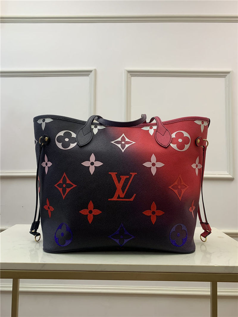 Louis Vuitton NEVERFULL MM Monogram coated canvas Midnight Fuchsia M20511 High