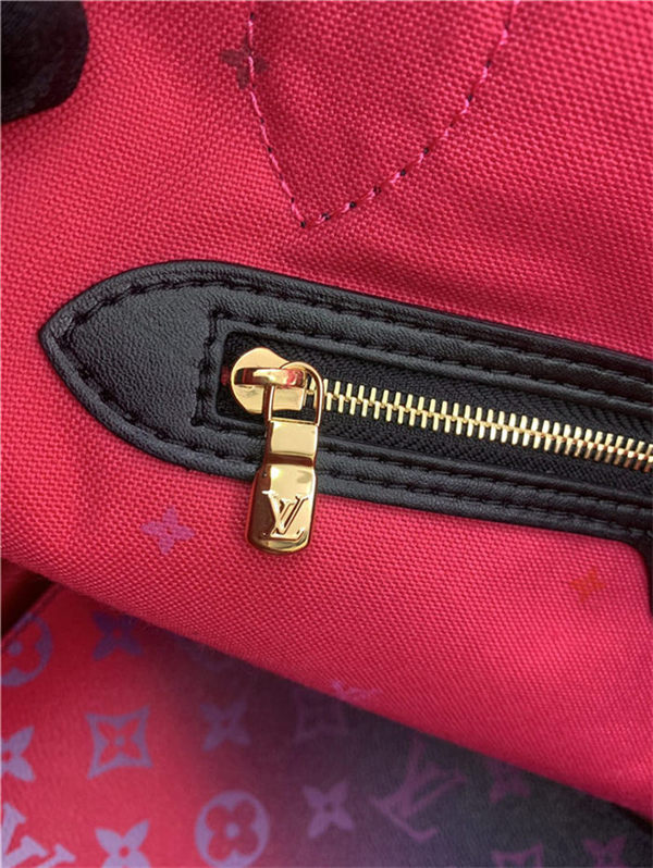 Louis Vuitton NEVERFULL MM Monogram coated canvas Midnight Fuchsia M20511 High