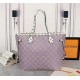 Louis Vuitton Neverfull MM Bag Monogram Pink Mid