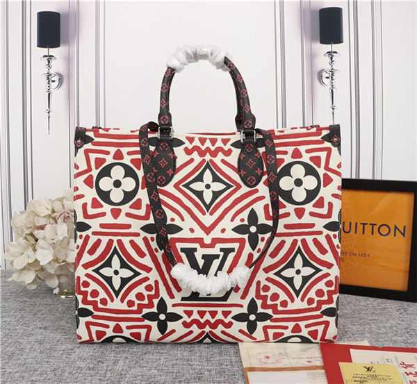 Louis Vuitton LV CRAFTY ONTHEGO GM Bag Red