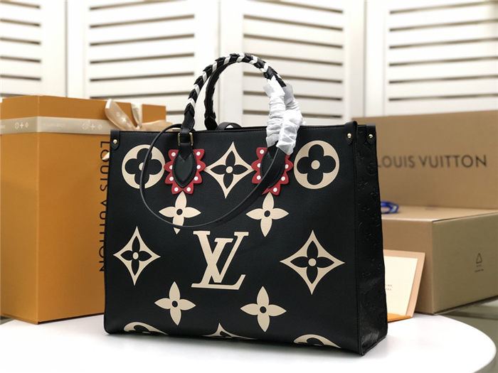 Louis Vuitton LV CRAFTY ONTHEGO GM Bag Black