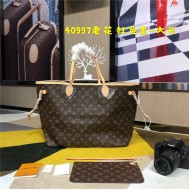 Louis Vuitton Neverfull GM Bag Monogram Canvas Red