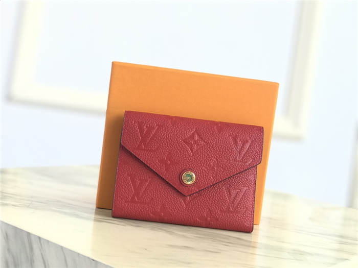 Louis Vuitton VICTORINE WALLET Monogram Empreinte Red High