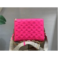 Louis Vuitton COUSSIN PM Monogram-embossed puffy lambskin High