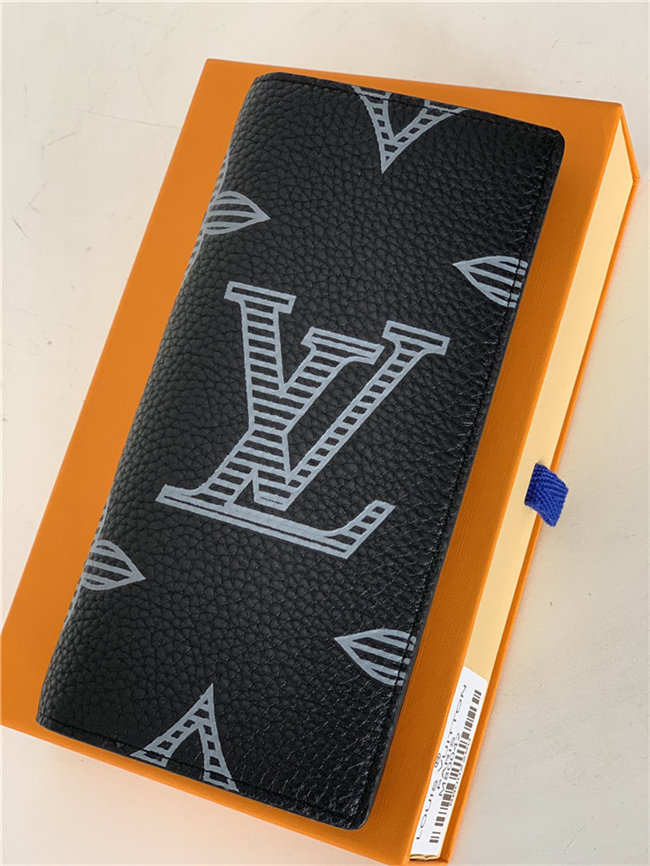 Louis Vuitton BRAZZA WALLET Taurillon Shadow High