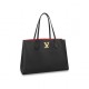 Louis Vuitton LOCKME SHOPPER Grained calf Black High