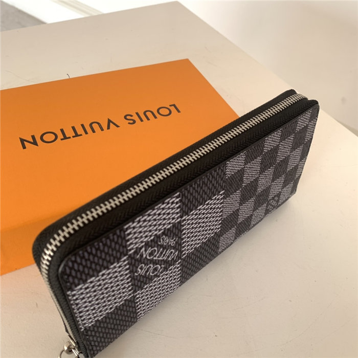 Louis Vuitton ZIPPY WALLET VERTICAL Black/White High