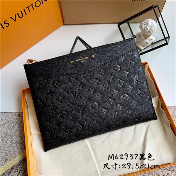 Louis Vuitton DAILY POUCH Monogram Empreinte Black High