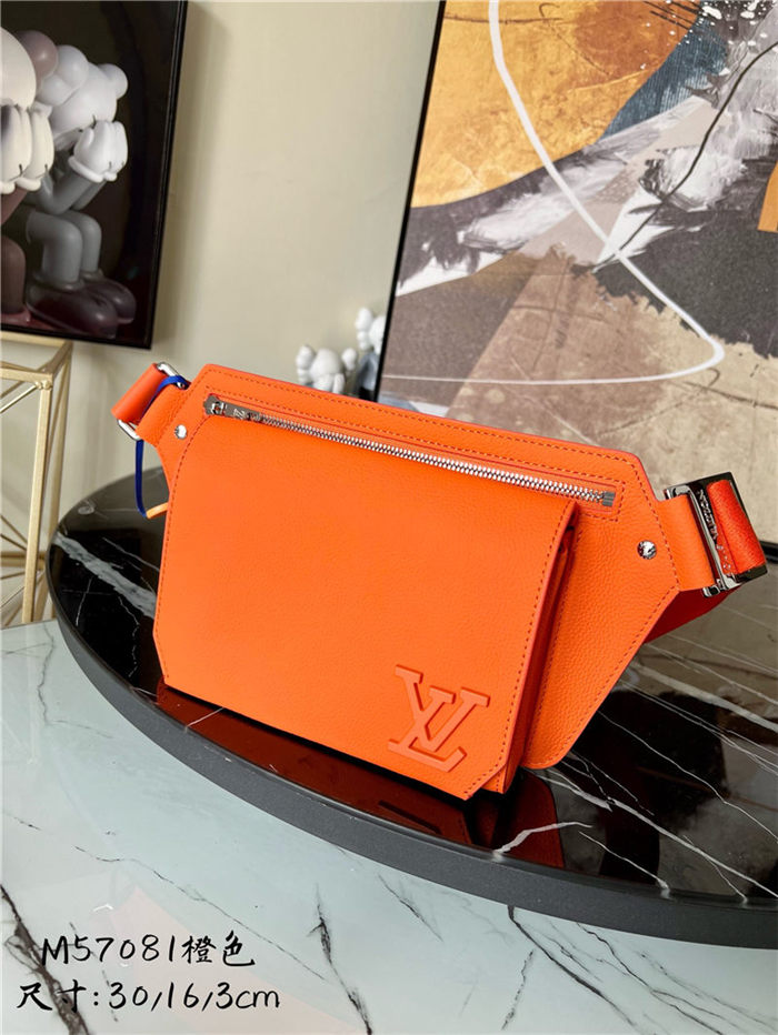 LV Aerogram Slingbag grained calf Orange High