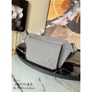 LV Aerogram Slingbag grained calf Grey High