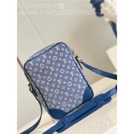 Louis Vuitton Danube Shoulder Camera Bag Denim M45266 Blue High