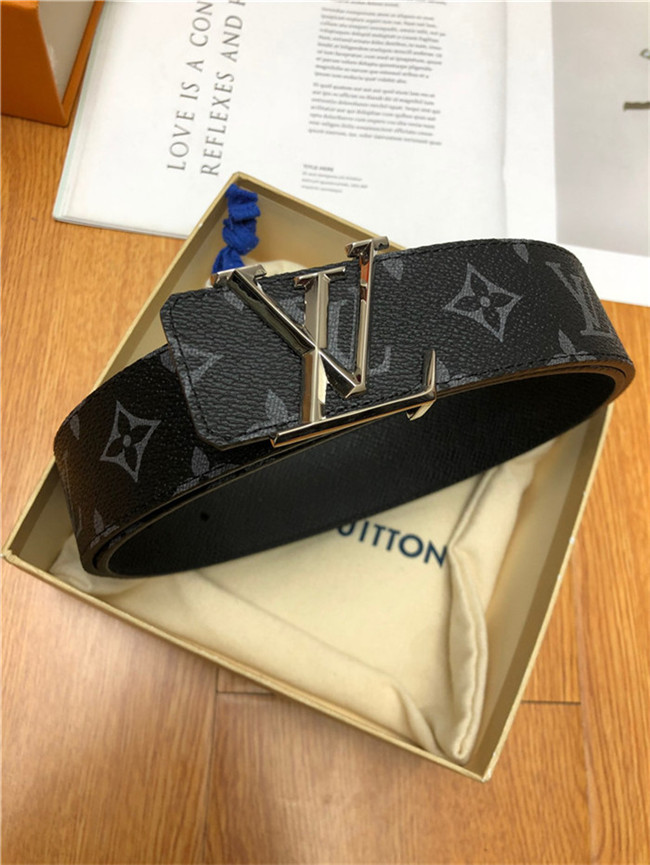 Louis Vuitton LV PYRAMIDE 40MM Reversible BELT Monogram Eclipse High