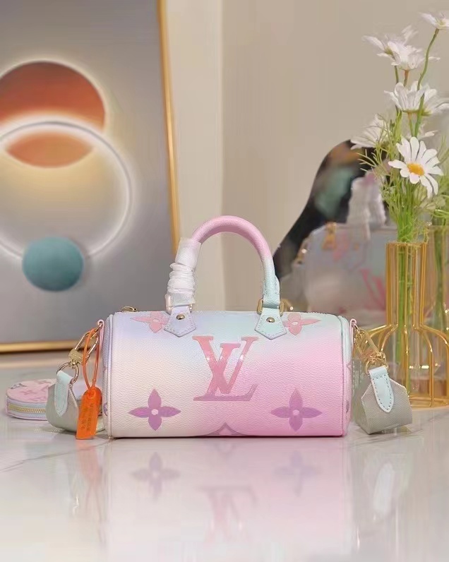 Louis Vuitton PAPILLON BB Monogram coated canvas Sunrise Pastel M46078 High