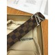 Louis Vuitton LV INITIALES 40MM BELT Damier Ebene Anti-Silver High