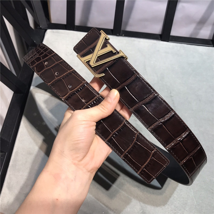 Louis Vuitton LV INITIALES 40MM BELT Crocodile High