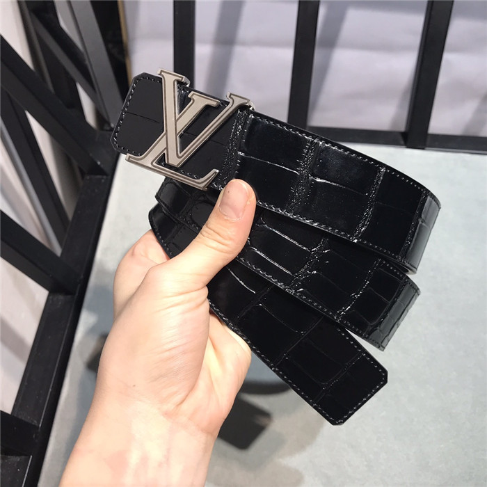 Louis Vuitton LV INITIALES 40MM BELT Crocodile High