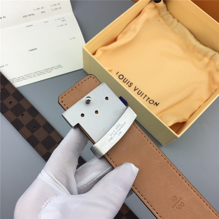 Louis Vuitton LV INITIALES 38MM BELT Damier Ebene High