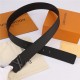 Louis Vuitton LV PYRAMIDE 40MM BELT Leather  Black High