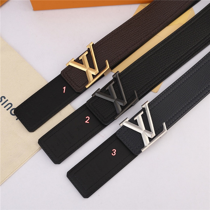 Louis Vuitton LV PYRAMIDE 40MM BELT Leather  Black High