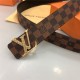 Louis Vuitton LV INITIALES Damier 40MM BELT Damier Ebene High